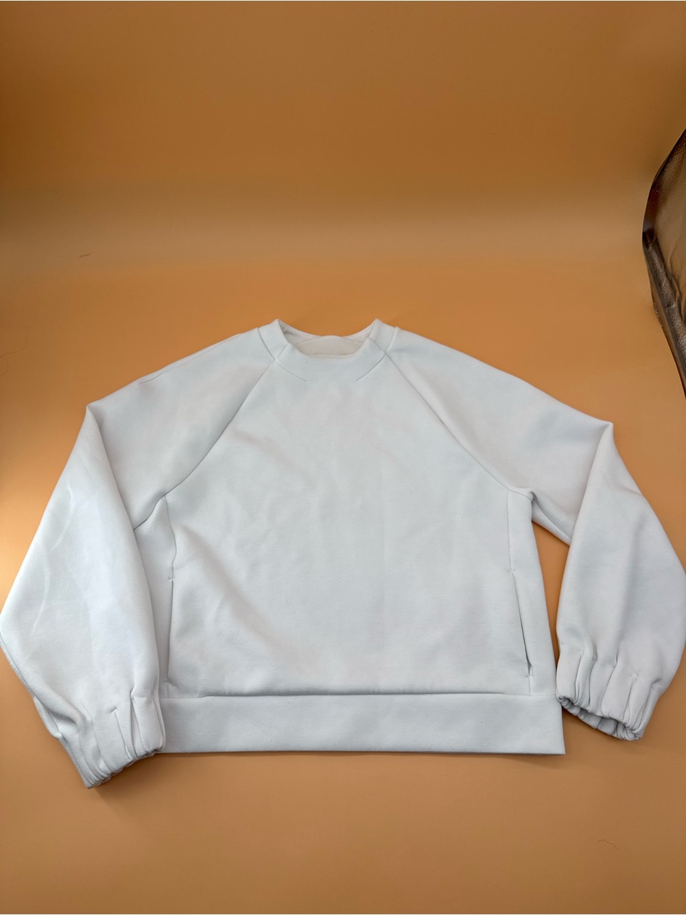 Calia White Crewneck Top Softstream Comfort Basic Loungewear Every Day Wear Crew